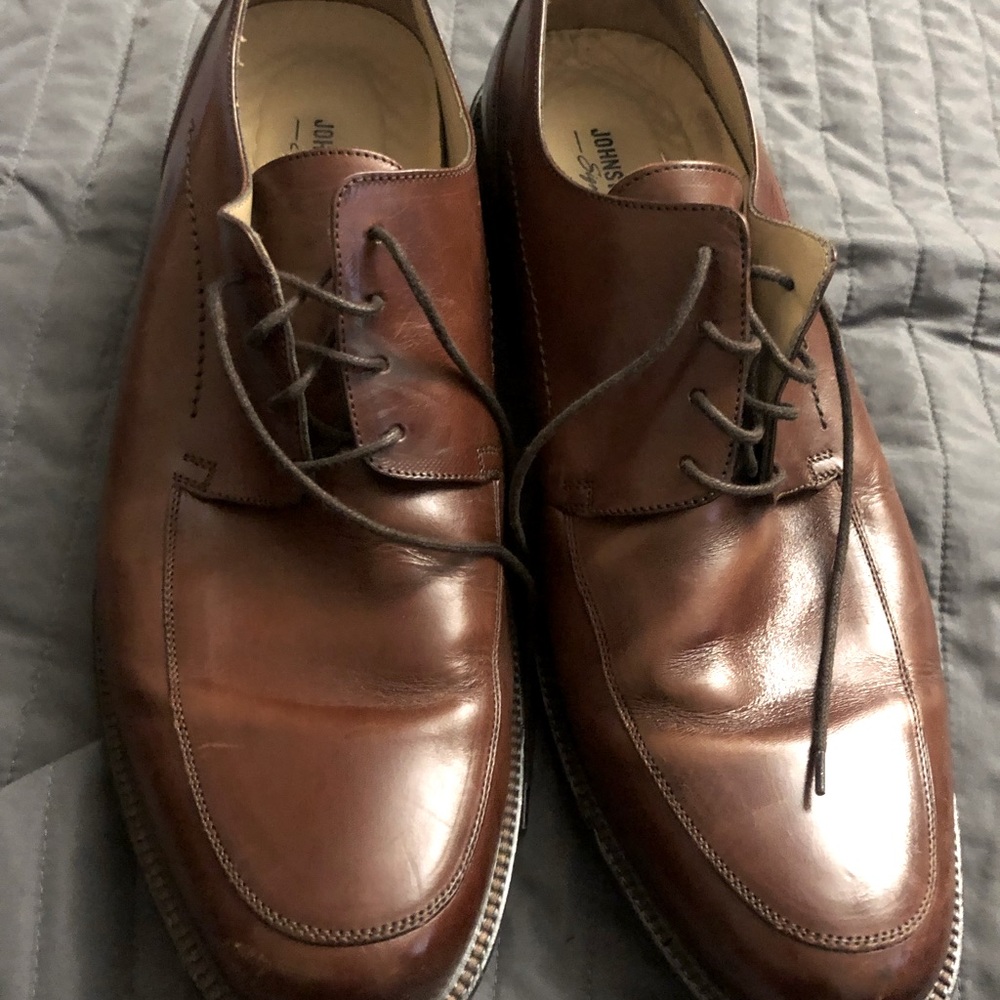 Johnson murphy brown dress shoes